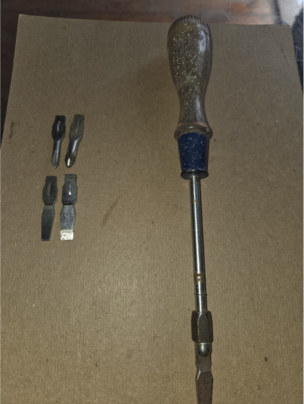 VINTAGE 1960s CRAFTSMAN USA  TOP HANDLE W/BITS Rare A7